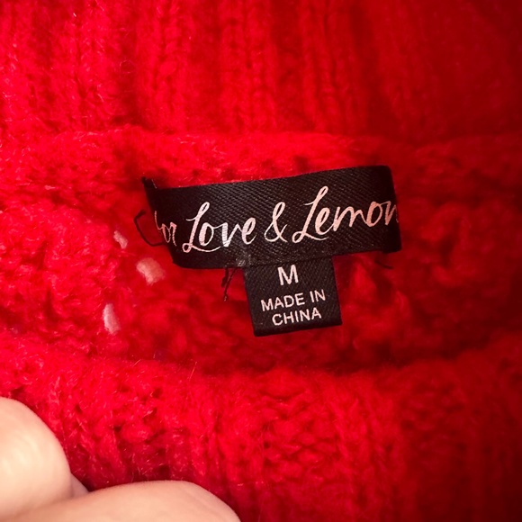 For Love and Lemons Francois Puff Sleeve Pointelle sweater - Picture 5 of 8